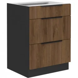 Niki 34 konyha 60 D 3S BB PREMIUM BOX okapi dió/ fekete