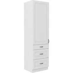 Niki 32. konyha 60 DKS-210 3S 1F 60x210x57cm matt fehér/ matt fehér