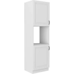 Niki 32. konyha 60 DP-210 2F 60x210x57cm matt fehér/ matt fehér