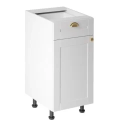 Linea fehér konyha D40S1 - alsó 400-as 1 ajtós-1 fiókos szekrény