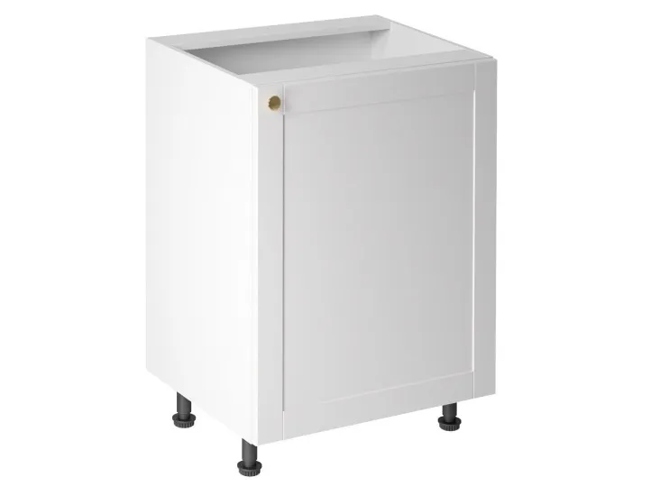Linea fehér konyha D60-P/L - alsó 600-as 1 ajtós szekrény