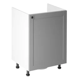 Linea fehér konyha D60Z-P/L - alsó 600-as 1 ajtós mosogatós szekrény